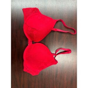 Victoria’s Secret Red Push Up Bra Size 34B